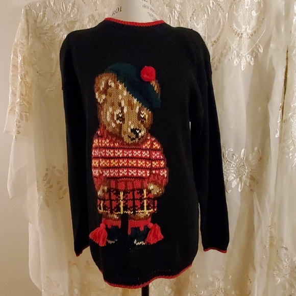Eagle's Eye Sweaters - Eagle's Eye vintage Teddy Bear sweater FIRM